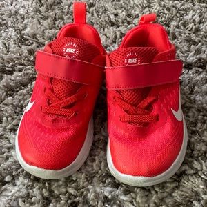 EUC Red Nike Free Rn Toddler Shoes, 9C